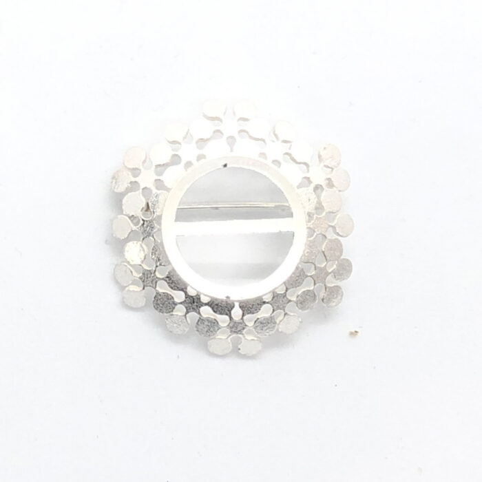 Silver brooch Snowflowers S