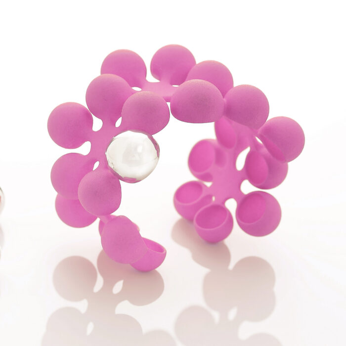 Nix Flores_3D roosa hõbedaga kõevõru Anneli Tammik