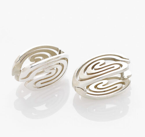 Kõrvarõngad Orbis, hõbe Anneli Tammik Jewellery