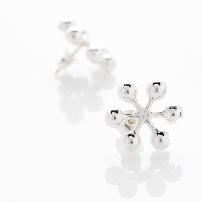 Väikesed Nix Flores kõrvarõngad hõbedased