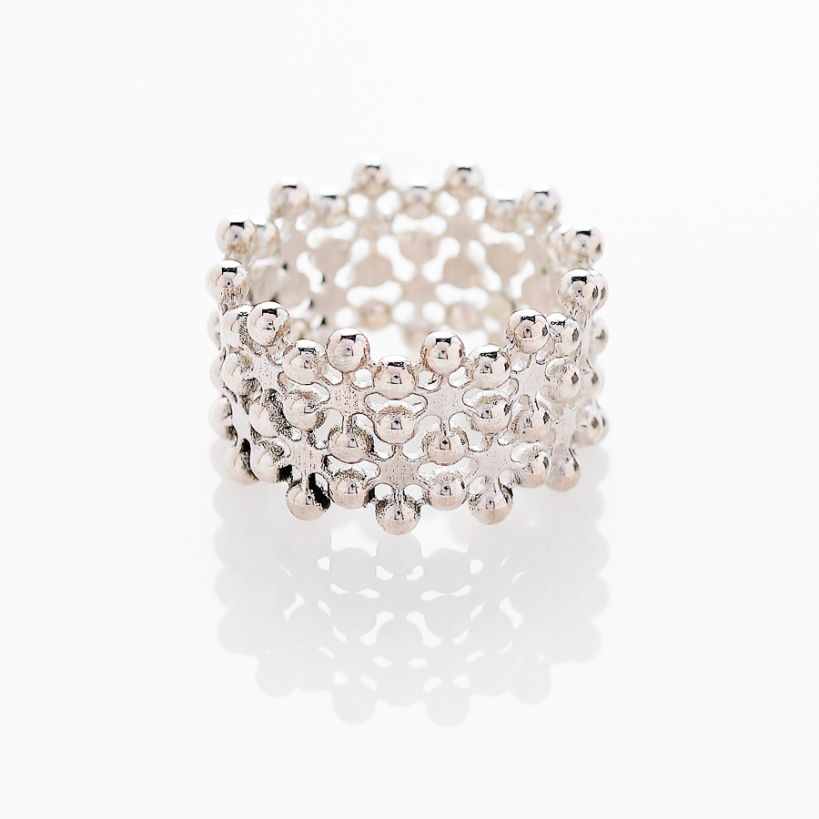 Lumelilled sõrmus Ag Sõrmus "Nix Flores" Anneli Tammik Jewellery